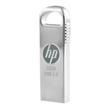 hp 惠普 超薄金屬隨身碟 v206w 32GB USB 2.0 無蓋設計 防滑側邊 超寬吊飾孔  1個