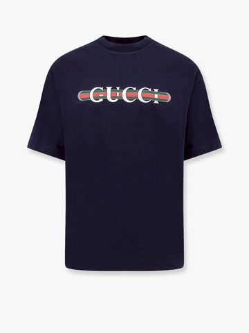 Cotton jersey T-shirt with lettering logo - GUCCI - gender_Man