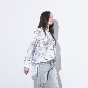 【PANGCHI 龐吉】書畫風印花襯衫(2513206/11)