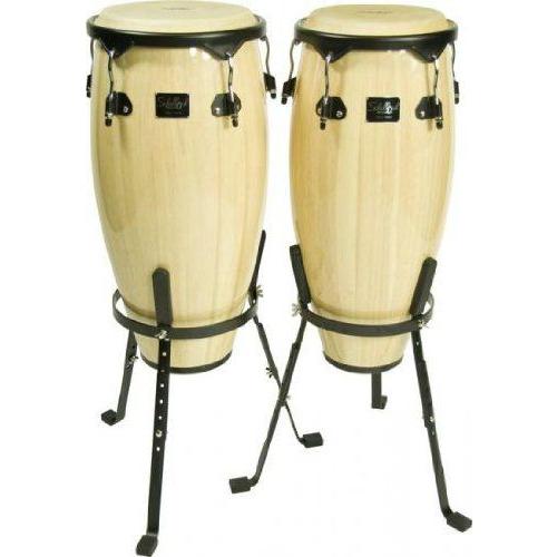 Schalloch スキャローチ 2-Piece Conga Set With Stands Black Hardware