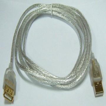 i-wiz  USB 2.0 A公A母 透明延長線 5M