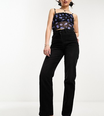 COLLUSION x005 mid rise straight leg jean in black