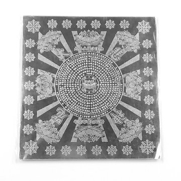 【燙金紙】全面銀 大悲咒 蓮花紙 單面