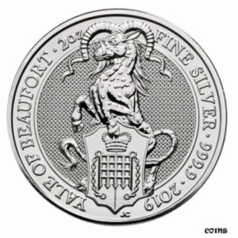 アンティークコイン 2019 Queen's Beast Yale of Beaufort 2 oz Silver