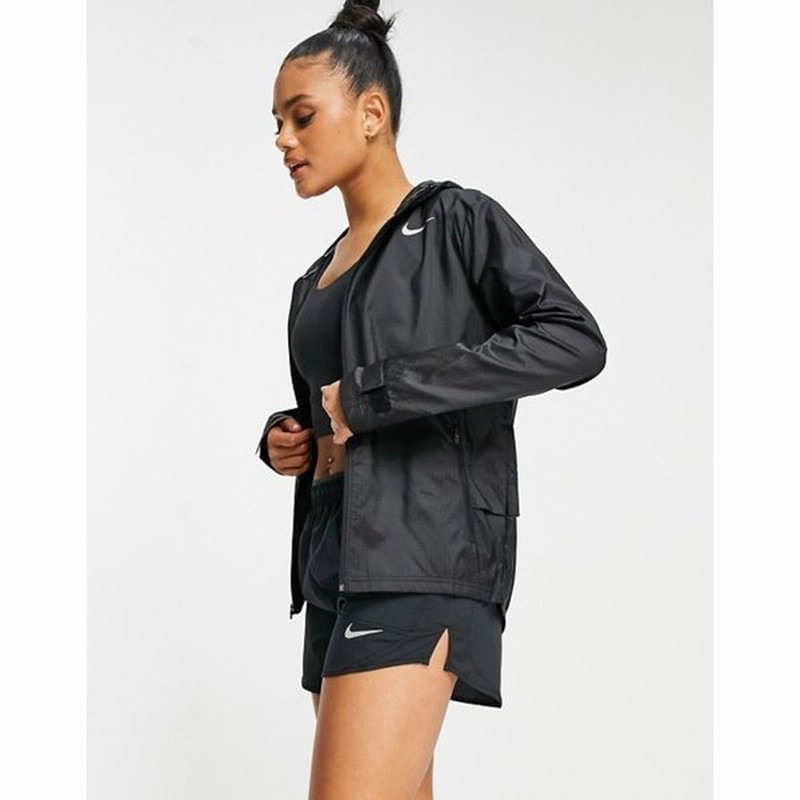 ナイキ レディース ジャケット ブルゾン アウター Nike Running Essential Jacket In Black 通販 Lineポイント最大get Lineショッピング
