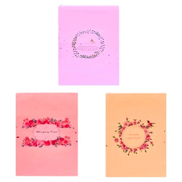 E.City 大款花色霧面密封拉邊衣物收納袋組  40 x 28cm  1個裝  3個