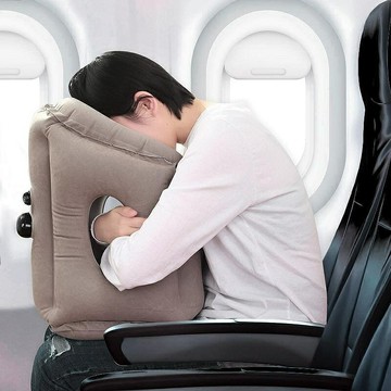 午安枕 午睡枕 午休枕 火車硬座坐著睡覺神器坐睡午睡充氣枕頭高鐵長途飛機旅行趴睡枕