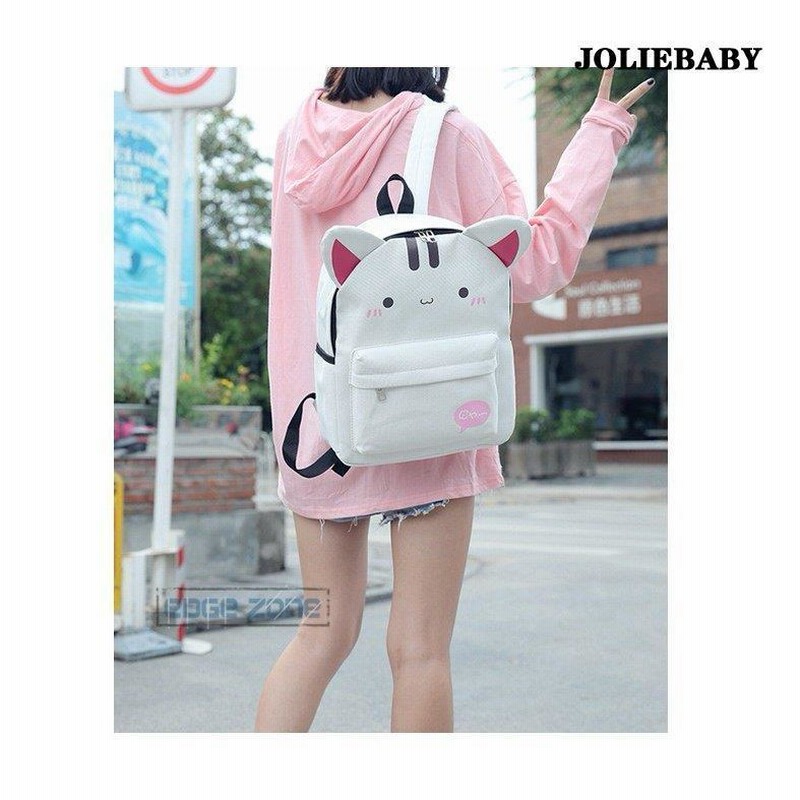 リュック レディース リュックサック 猫柄 通学 大容量 おしゃれ かわいい 白リュック カジュアル 通勤 Bag 通販 Lineポイント最大0 5 Get Lineショッピング