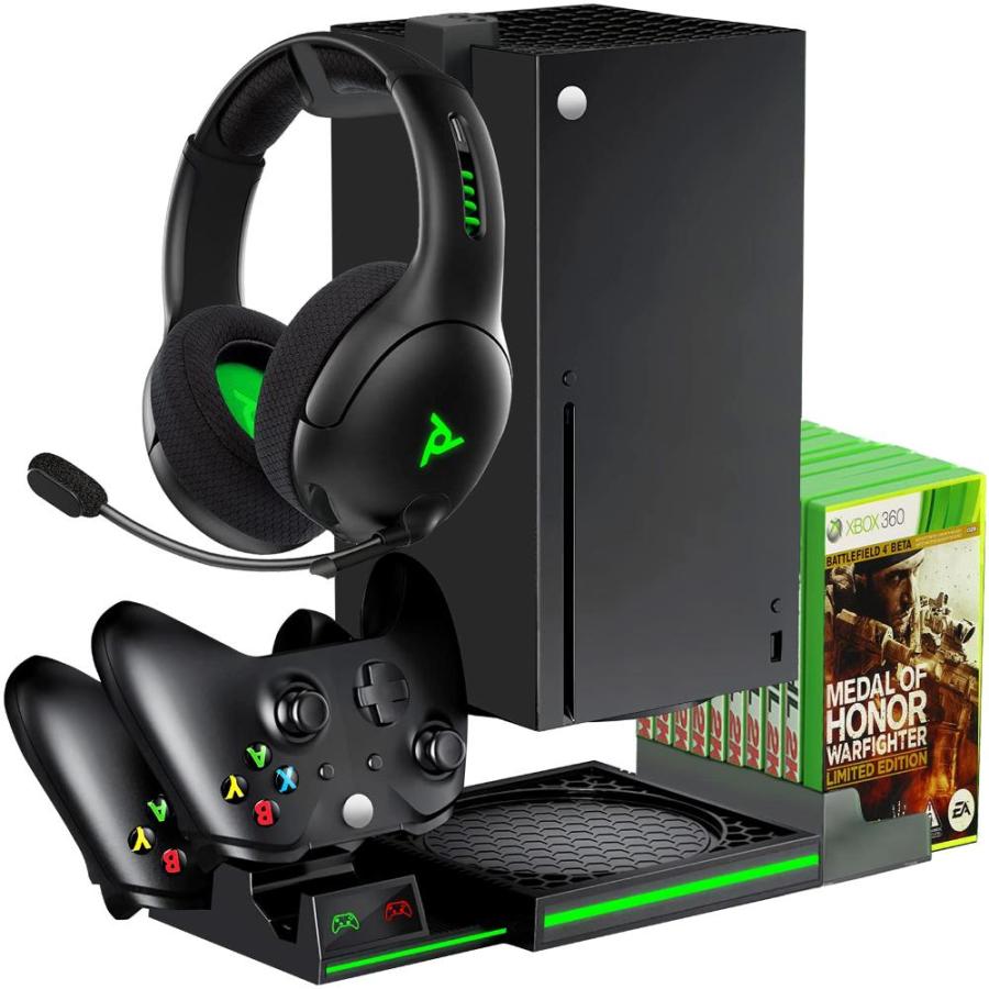 Xbox Series X Stand, CTPOWER Dual Controller Charging Station with