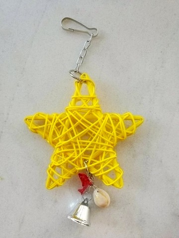 中小型鸚鵡啃咬玩具藤球海星玩具貝殼鈴鐺玩具寵物鳥鸚鵡用品
