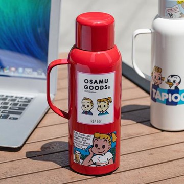 304不銹鋼內膽大容量保溫杯便攜保溫壺帶濾網顯溫戶外家用高顏值