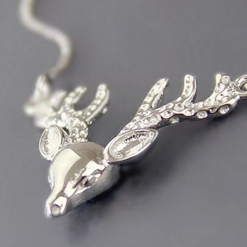 現貨+預購 925純銀項鍊 吊墜-小鹿造型可愛流行百搭母親節生日情人節禮物女配件73y9【獨家進口】【米蘭精品】