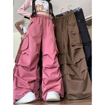 美式機能沖鋒褲男女夏季vibe徒步登山速干戶外多口袋傘兵工裝褲子