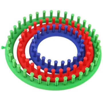 自動鉤針自制新手成人手搖大號初學者固定棉線毛衣編織工具套裝1入