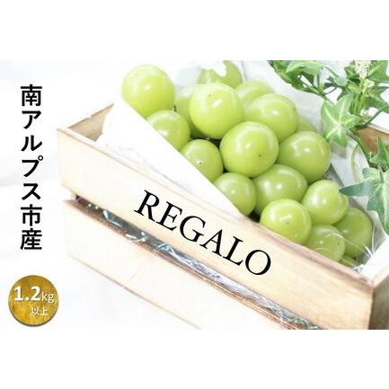 ふるさと納税 5-122 頬張る幸福感　〜 緑の宝石・シャインマスカット 〜　1.2kg以上 2〜3房 山梨県南アルプス市