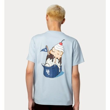 MLB New Era 洛杉磯道奇隊 Dodgers / 紐約洋基隊 Yankees 美食聖岱系列  短袖T-Shirt