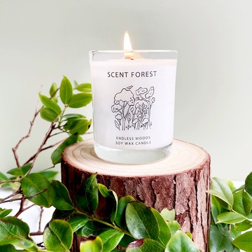 【香氛森林】【LINE獨家新品】無邊之林 - 熱門療癒木質調 - 香水香氛大豆蠟燭&香氛噴霧 - 多款組合 - 融蠟燈可用【快速出貨】