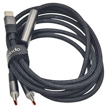 Mcdodo 麥多多 Type C PD 充電線 100W 雙Type C 傳輸線 快充線 1.5M LED指示燈  黑色  1個