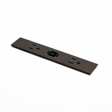 LAMP EZ CHARGER 易智快充 磐石系列（65W USB插座+AC安全插座*2) for LAMP(R) 省空間三孔棕色金屬面板