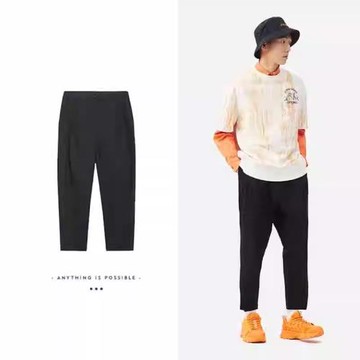 中國李寧正品新款休閑褲男子春季褲子寬松舒適百搭運動褲AKXS115