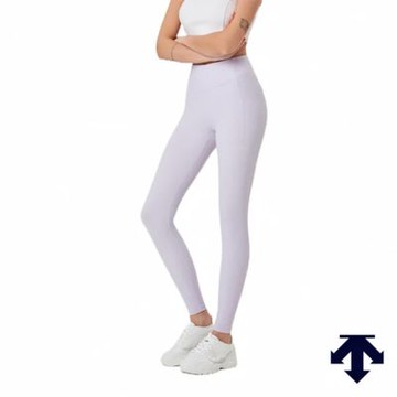 【DESCENTE】迪桑特 女士 中腰緊身褲 運動褲 瑜珈褲(SN122PKL21-LVND)