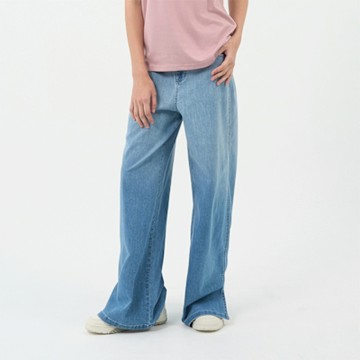 GIORDANO 女裝彈力涼感牛仔落地褲 Cool Collection系列【雙色任選】