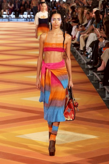 Etro Colorblocked wool bralette
