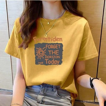 最好賣💢爆款·100%純色短袖t恤女2025夏季新款桃紅寬鬆大碼圓領潮牌體恤上衣潮 AGZT