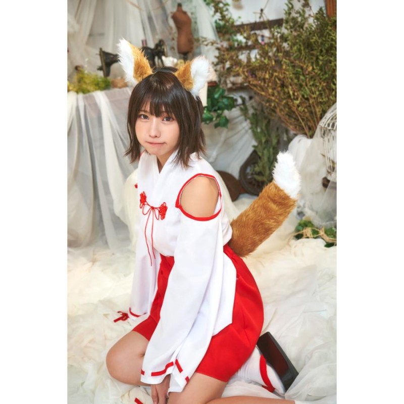 30個セット白ピンクのみキツネ耳カチューシャコスプレイベント