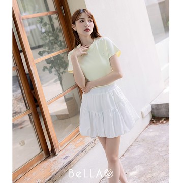 【初夏新品】BeLLA 可愛小花棉質上衣 黃色