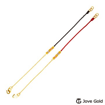 【JoveGold漾金飾】穿越時空黃金編織繩手鍊
