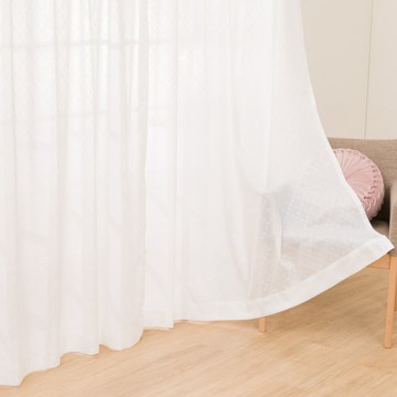 NITORI 【DECO HOME商品】隔熱 遮像 蕾絲窗簾兩件組 窗紗 DH73 100×176×2(DH)