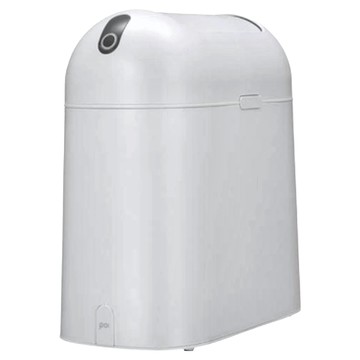 日本 CBjapan 旋蓋式垃圾筒 灰色 9L 感應式/按壓式雙用  深32 x 17 x 34cm