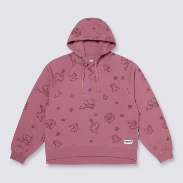 HIRONO 粉紫色連帽大學T