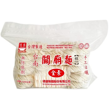 德盛-台南關廟麵(粗) 1200g