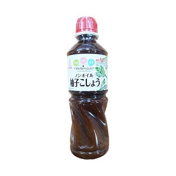 ケンコーマヨネーズ トリプルバランス ノンオイル 柚子こしょう 500ml×12本入×(2ケース)｜ 送料無料 調味料 ドレッシング 柚子胡椒 ゆずこしょう ゆず胡椒