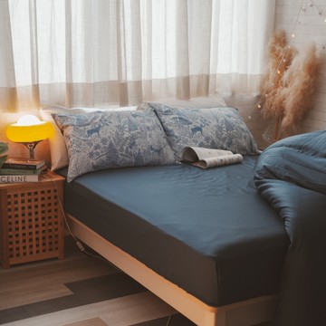 天絲(100支)床組 麋霧青森 雙人6X7尺兩用被乙件 專櫃級 100%天絲 台灣製 棉床本舖