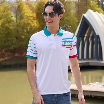 【LEIDOOE】運動休閒細針雙面排汗男短POLO衫(96185)