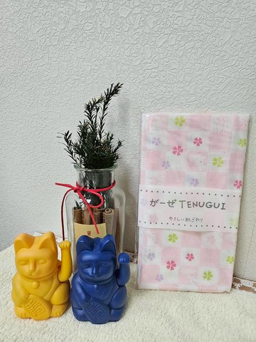 幸福買取??日本製 tenugui 純棉 100% 二重紗布巾 日本製萬用紗布/毛巾 がーぜ手拭-粉紅色方格兎