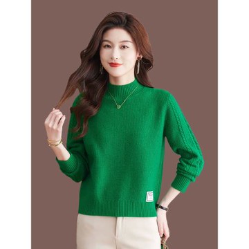 小個子羊絨衫女半高領毛衣2025年秋冬新款短款上衣外穿針織打底衫