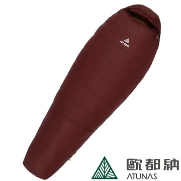 【ATUNAS 歐都納】600 PRO野放羽絨睡袋 (A1SBEE03 巧克力/焦糖/媽咪型/保暖/收納輕巧/登山/健行/野營)_廠商直送