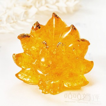 奧罡能量九尾狐仙-黃水晶(含開光)│聚焦你的意念│財運、事業運