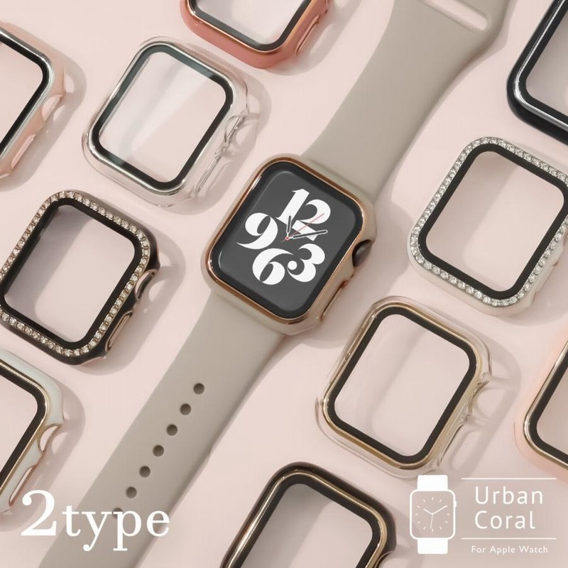 アップルウォッチ カバー ケース 40mm 41mm 44mm 45mm 高級 キラキラ apple watch 9 8 7 6 se 5 4 3  ゴールド シルバー 2個目10％OFFクーポン | LINEショッピング