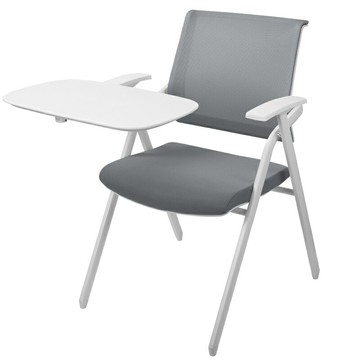 樂天精選~培訓椅帶寫字板折疊培訓桌椅一體桌凳會議室椅子學生會議椅帶桌板 雙11全館免運