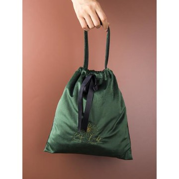 收納袋小號便攜隨身手提包北歐絲絨抽繩束口吹風機內衣迷你收納袋