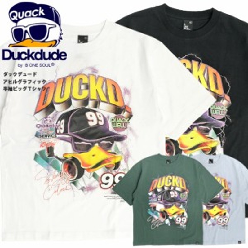 DUCK DUDE Tシャツ ダックデュード 2022 アヒル グラフィック プリント