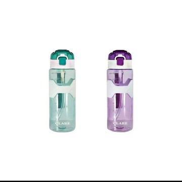 CLARE 可蕾爾 彈蓋隨形吸管壺兒童水壺直飲水壺運動水壺 絲蘭綠600CC-Leidea樂德兒