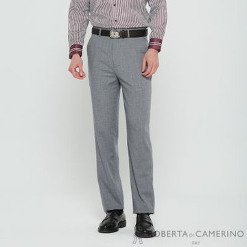 ROBERTA諾貝達 男裝 極簡的品味 經典灰時尚西褲 (平口款式)