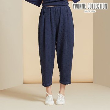 YVONNE 以旺傢飾 圓點提花長褲-星海藍（M/L）