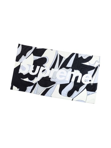 Supreme - Abstract beach towel - unisex - Cotton - One Size - Black